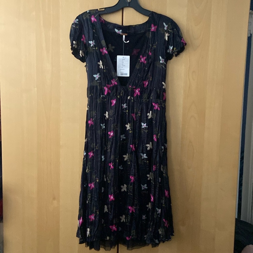 Free People Silk Floral printed dress